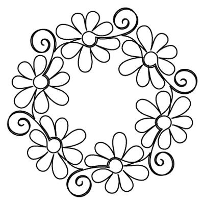 400x400 Gerber Daisy Drawing - Gerber Daisy Drawing