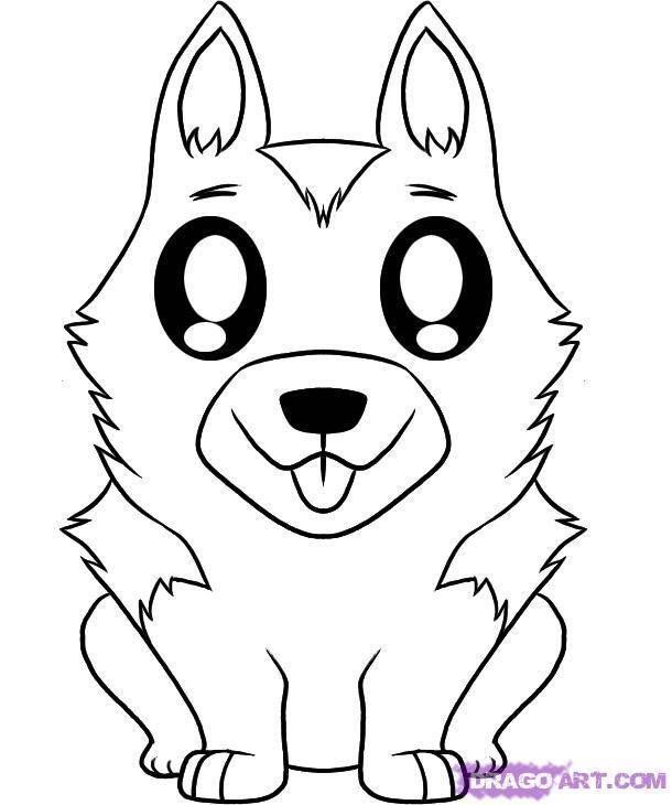 610x730 German Shepherd Coloring Pages Color Bros - German Shepherd Easy Face Drawing