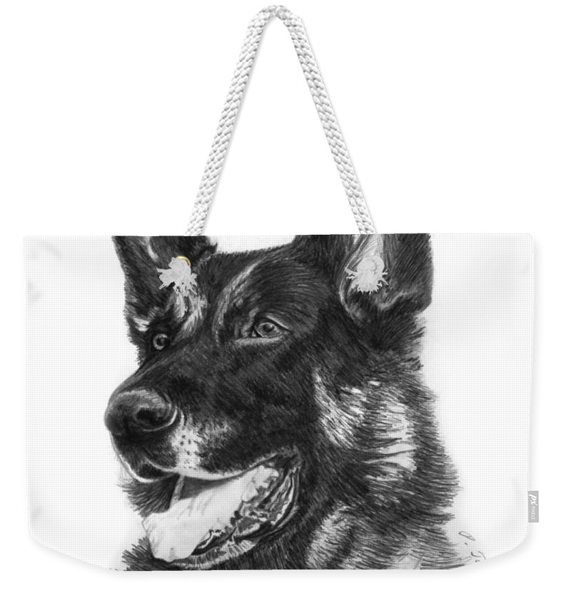 800x845 german shepherd head weekender tote bag for sale - German Shepherd Head Drawing