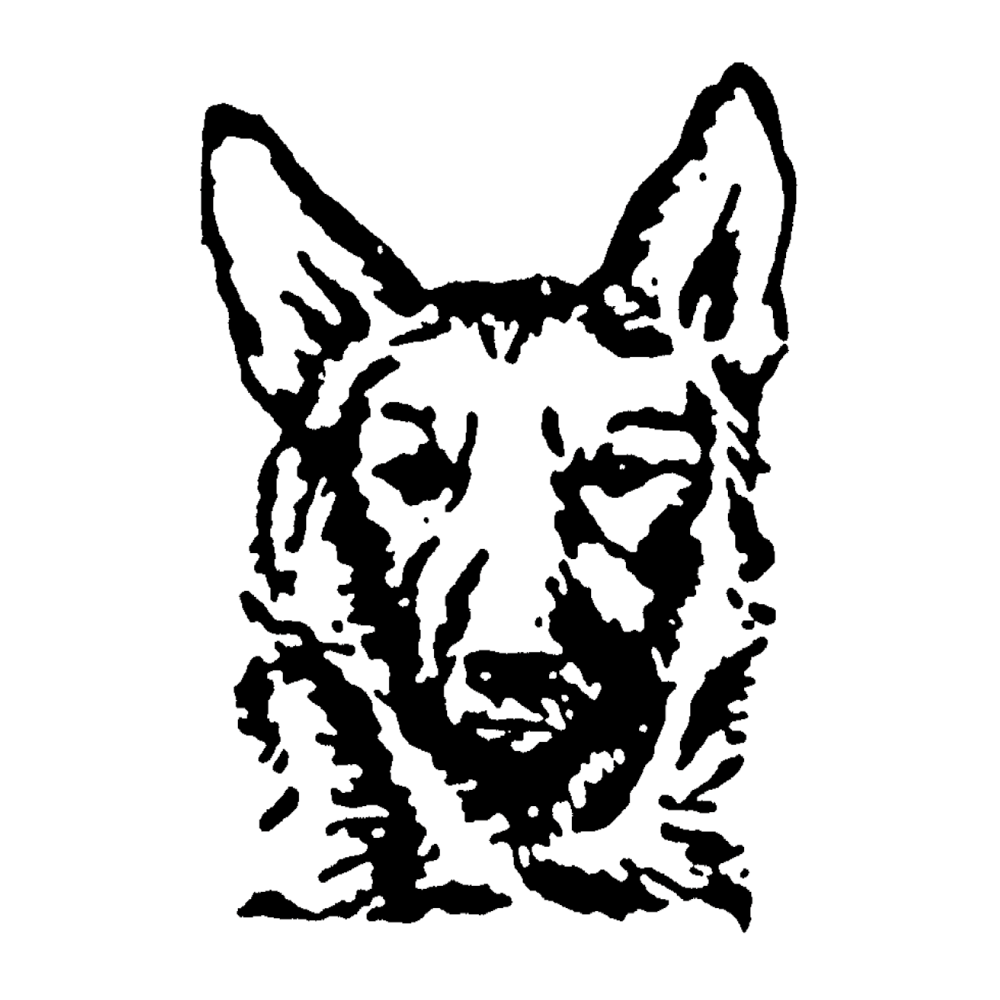 1000x1000 Doggy Drawing German Shepherd Transparent Png Clipart Free - German Shepherd Line Drawing
