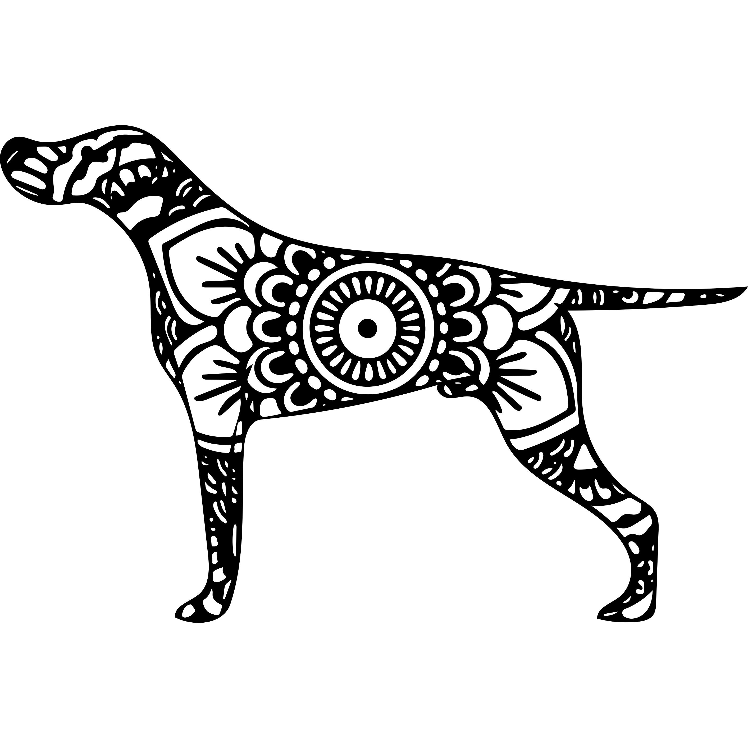 2828x2828 german shorthaired pointer mandala etsy - German Shorthaired Pointer Drawing