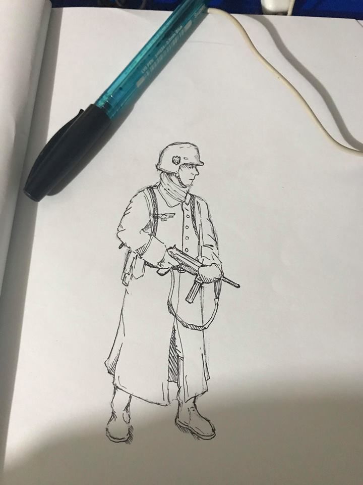 720x960 Entry - German Soldier Drawing