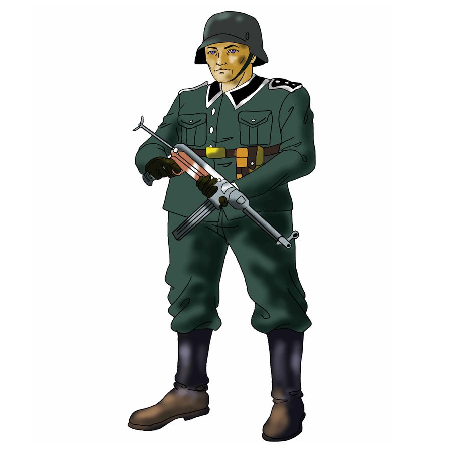 900x900 Entry - German Soldier Drawing