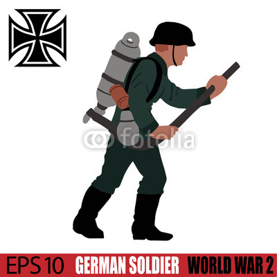 400x400 German Soldier - German Soldier Drawing