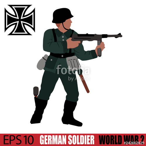 500x500 German Soldier - German Soldier Drawing