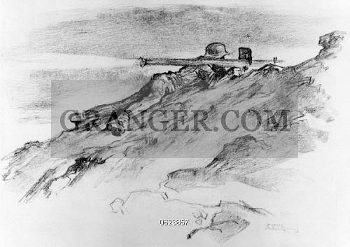 500x353 image of wwii anti tank weapon - German Soldier Drawing