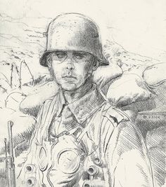 German Soldier Drawing at PaintingValley.com | Explore collection of ...