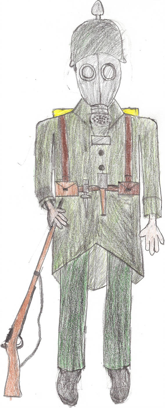 568x1406 wwi german soldier - German Soldier Drawing