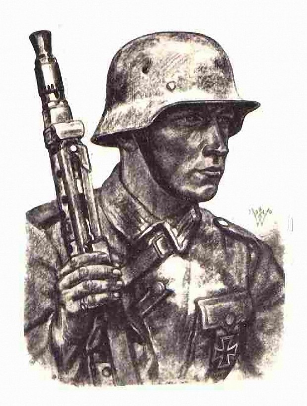 German Soldier Drawing at PaintingValley.com | Explore collection of ...