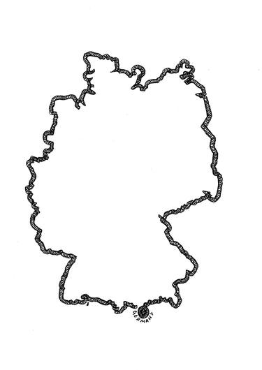 375x530 Germany Border Drawing - Germany Map Drawing