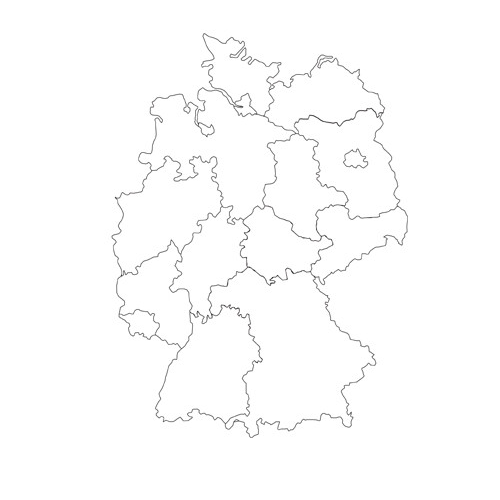 Germany Map Drawing at PaintingValley.com | Explore collection of ...