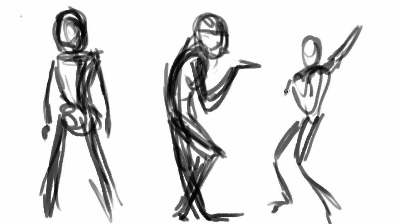 1280x720 How To Do Gesture Drawings - Gesture Figure Drawing