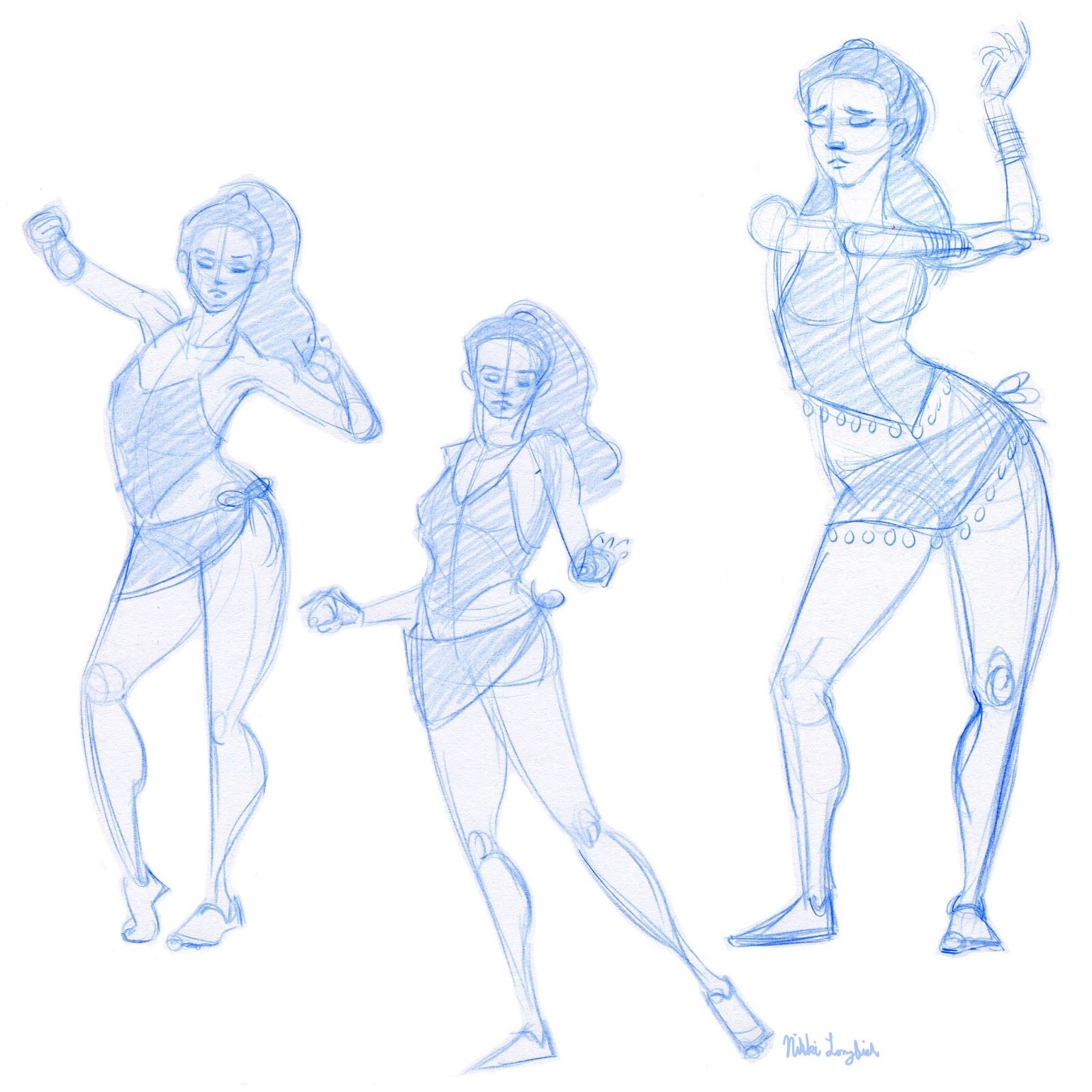 1600x1600 Nikki's Sketches Figure Drawings, Gesture And Costume - Gesture Figure Drawing