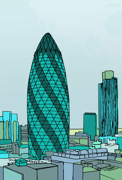 425x626 Gherkin - Gherkin Drawing