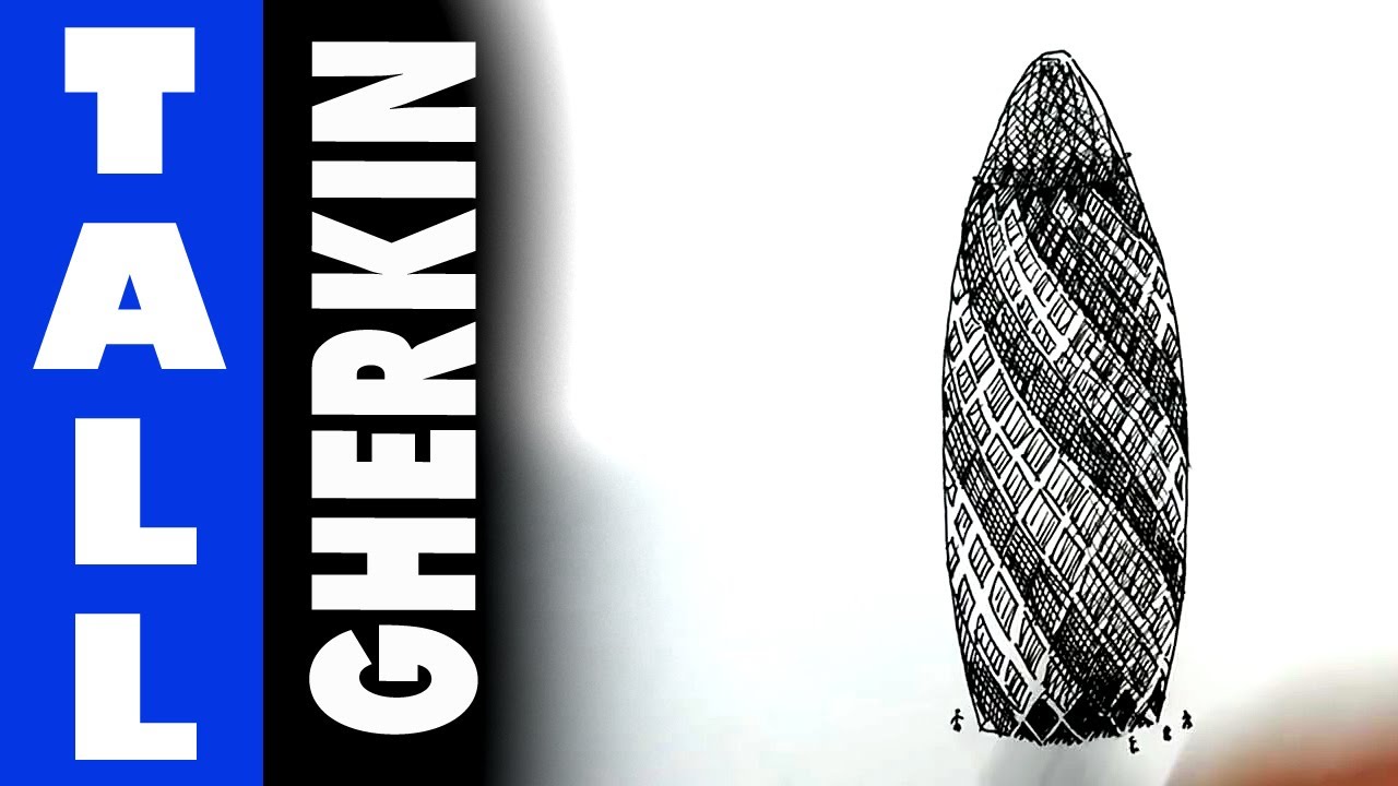 1280x720 How To Draw The Gherkin - Gherkin Drawing