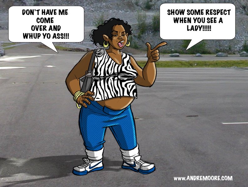 792x598 the art of andre moore ghetto girl - Ghetto Girl Drawing