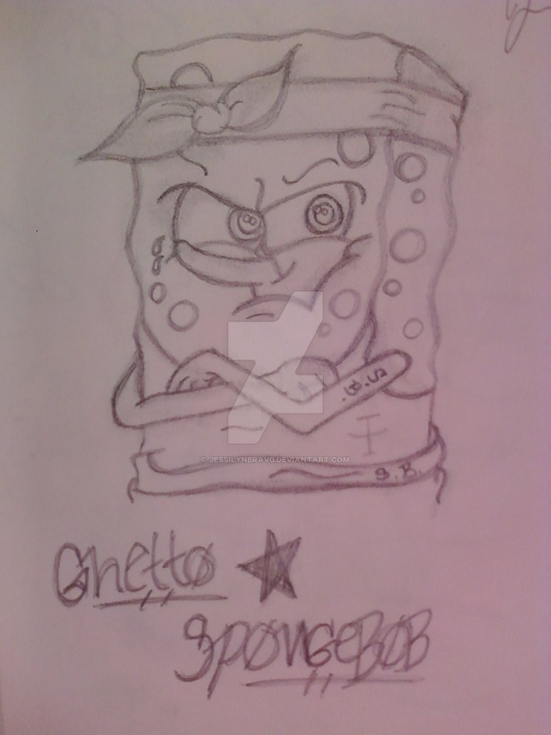 774x1032 Ghetto Spongebob - Ghetto Spongebob Drawing
