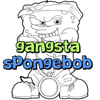 350x350 How To Draw Gangsta Spongebob Squarepants - Ghetto Spongebob Drawing