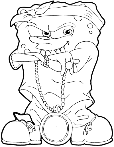 400x512 Image Result For Ghetto Spongebob Coloring Pages Ghetto - Ghetto Spongebob Drawing