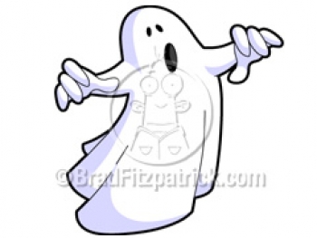 350x263 Cartoon Ghost With Arms Clipart Picture Royalty Free Ghost - Ghost Cartoon Drawing