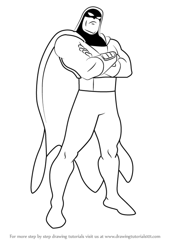 567x800 Learn How To Draw Space Ghost - Ghost Drawing