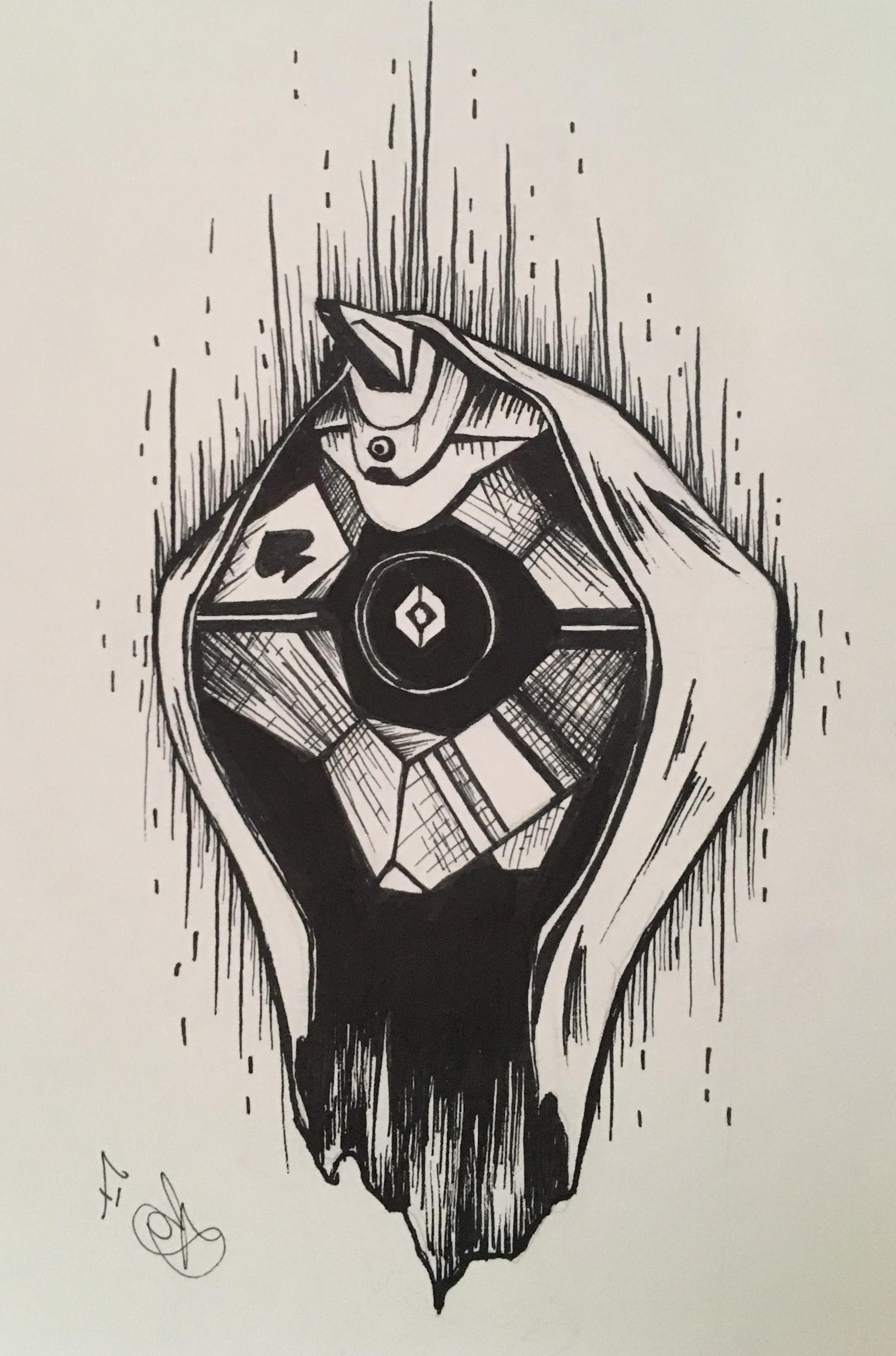 2179x3296 Top Destiny Ghost Drawing Easy Images - Ghost Drawing