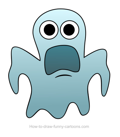 394x451 Ghost Drawing - Ghost Drawing Easy