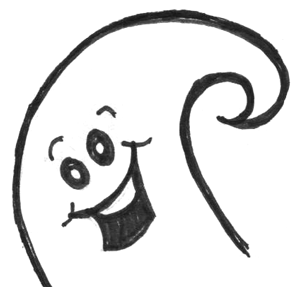 300x287 How To Draw Ghosts With Easy Step - Ghost Drawing Easy