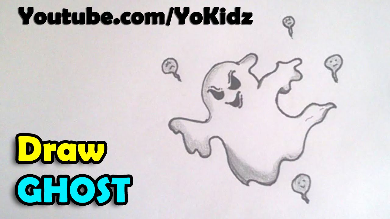 1280x720 Huge Collection Of 'ghost Drawing For Kids' Download More Than - Ghost Drawing For Kids