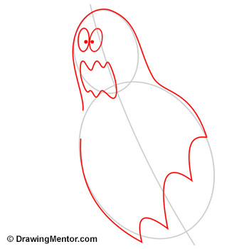 350x350 How To Draw A Ghost - Ghost Drawing Images