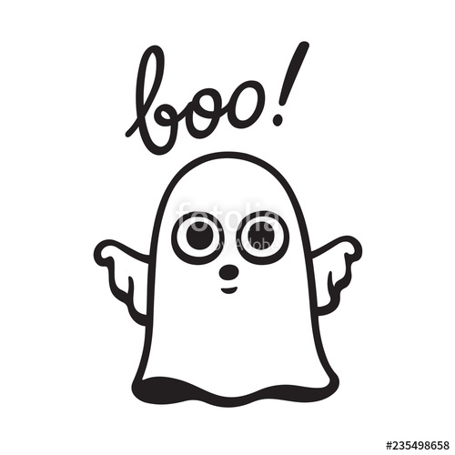 500x500 Cartoon Ghost Drawing Stock Image And Royalty Free Vector - Ghost Drawing Images