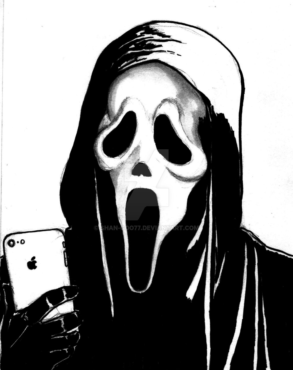 ghostface drawing page