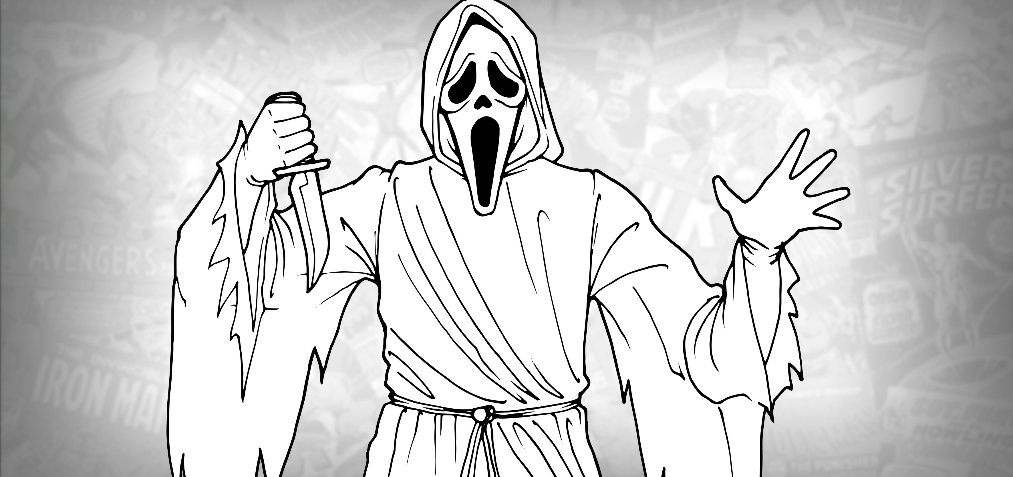 Drawing ghostface