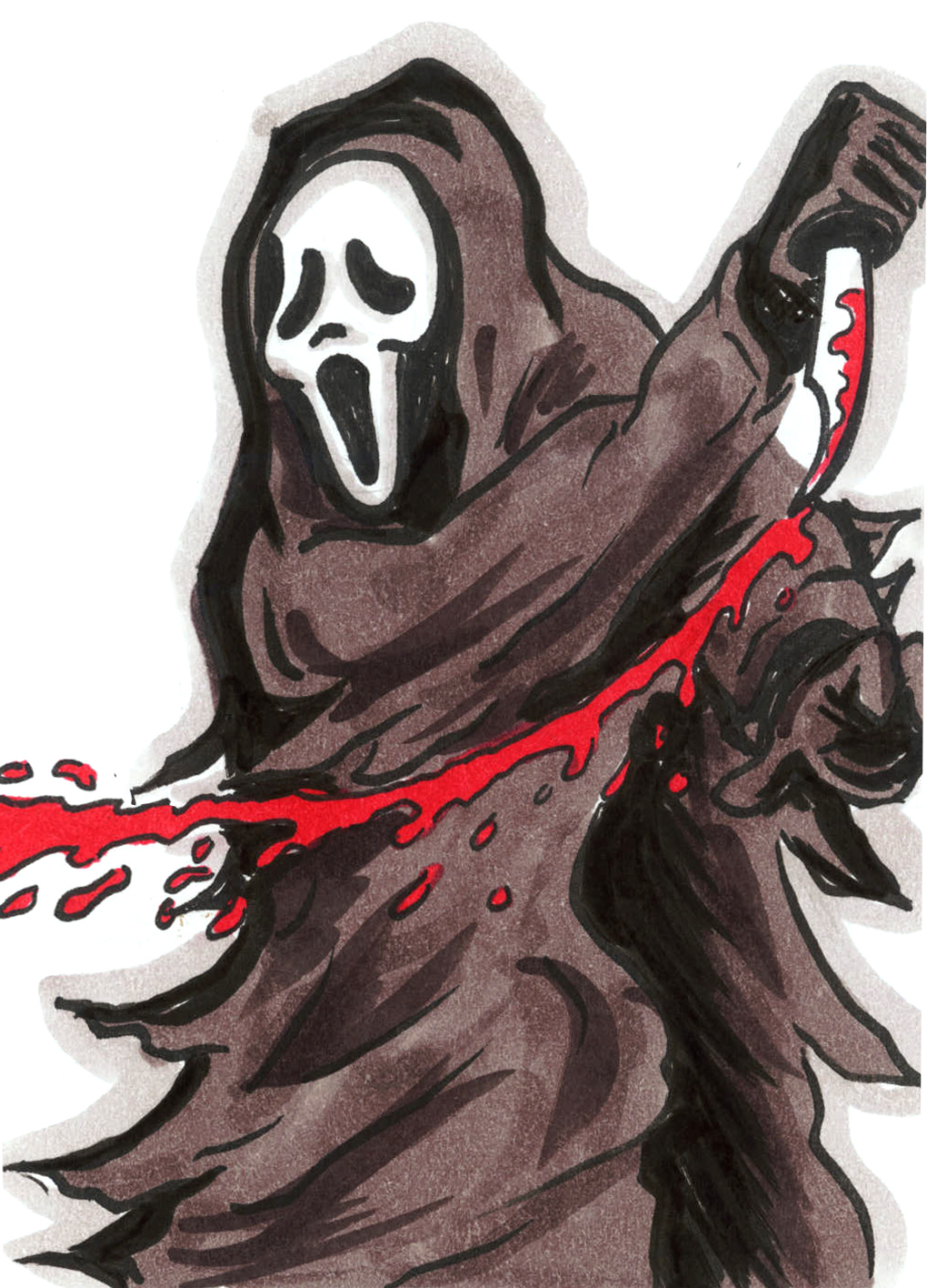 1020x1416 Ghostface Tony Sedani - Ghost Face Drawing