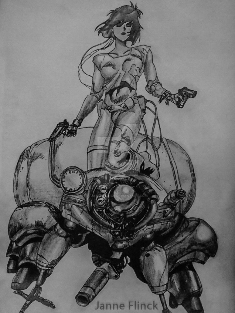 774x1032 Ghost In The Shell Drawing - Ghost In The Shell Drawing