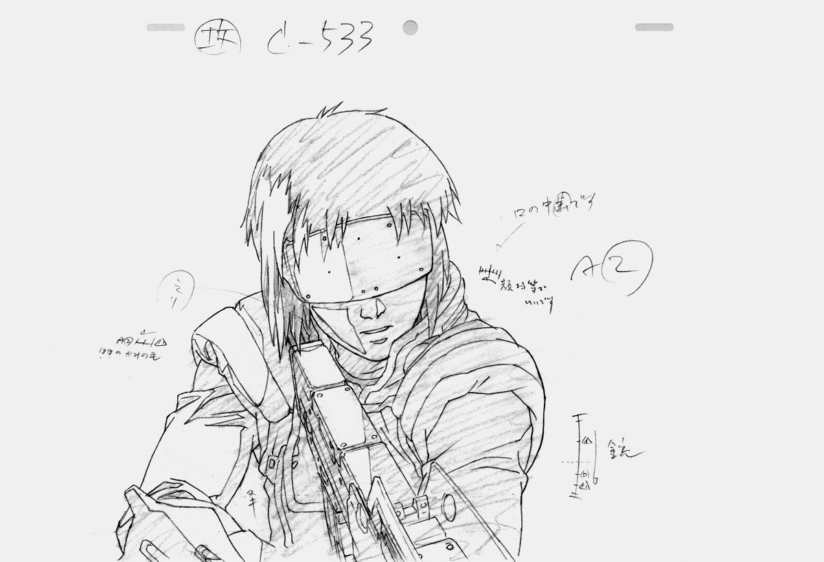 1200x819 Ghost In The Shell Animation Sketch Drawing Board Character - Ghost In The Shell Drawing