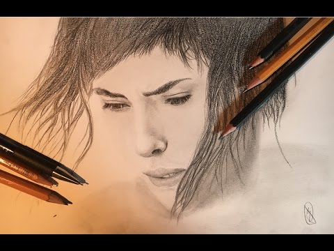 480x360 Speed Drawing - Ghost In The Shell Drawing