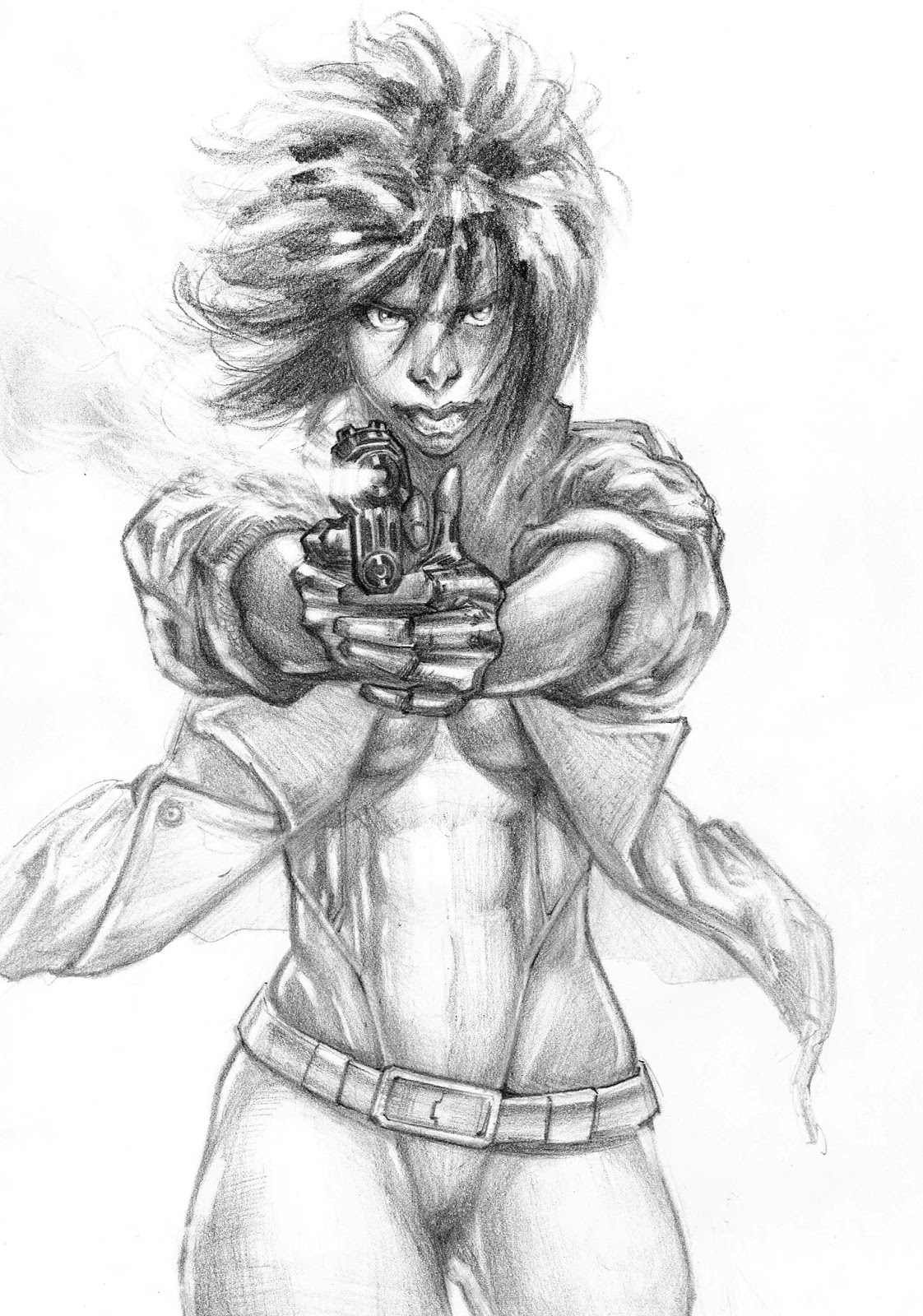 1122x1600 Drink'n'draw Paris Ghost In The Shell, Ntocha - Ghost In The Shell Drawing