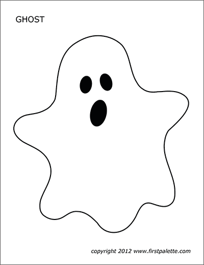 400x518 Ghosts Free Printable Templates Coloring Pages - Ghost Line Drawing