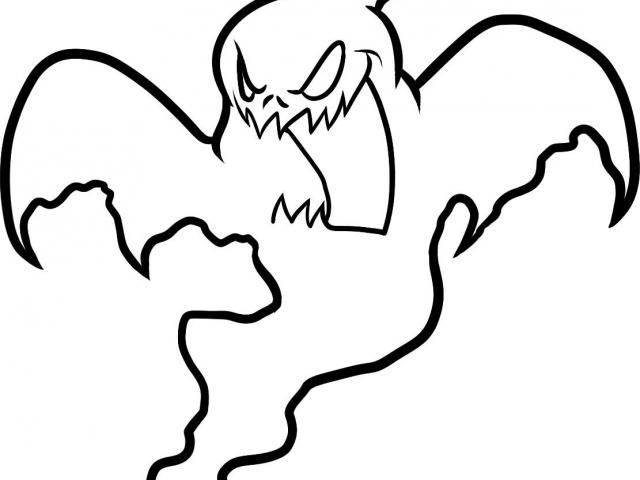 640x480 drawn ghost real ghost free clip art stock illustrations - Ghost Line Drawing