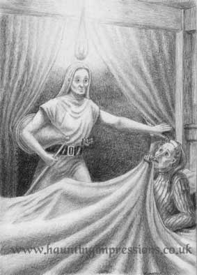 283x394 Prints - Ghost Of Christmas Past Drawing