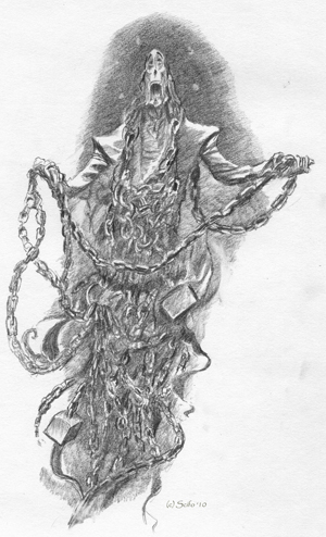300x494 Scrooged Wonderful Designs From 'a Christmas Carol' - Ghost Of Christmas Past Drawing