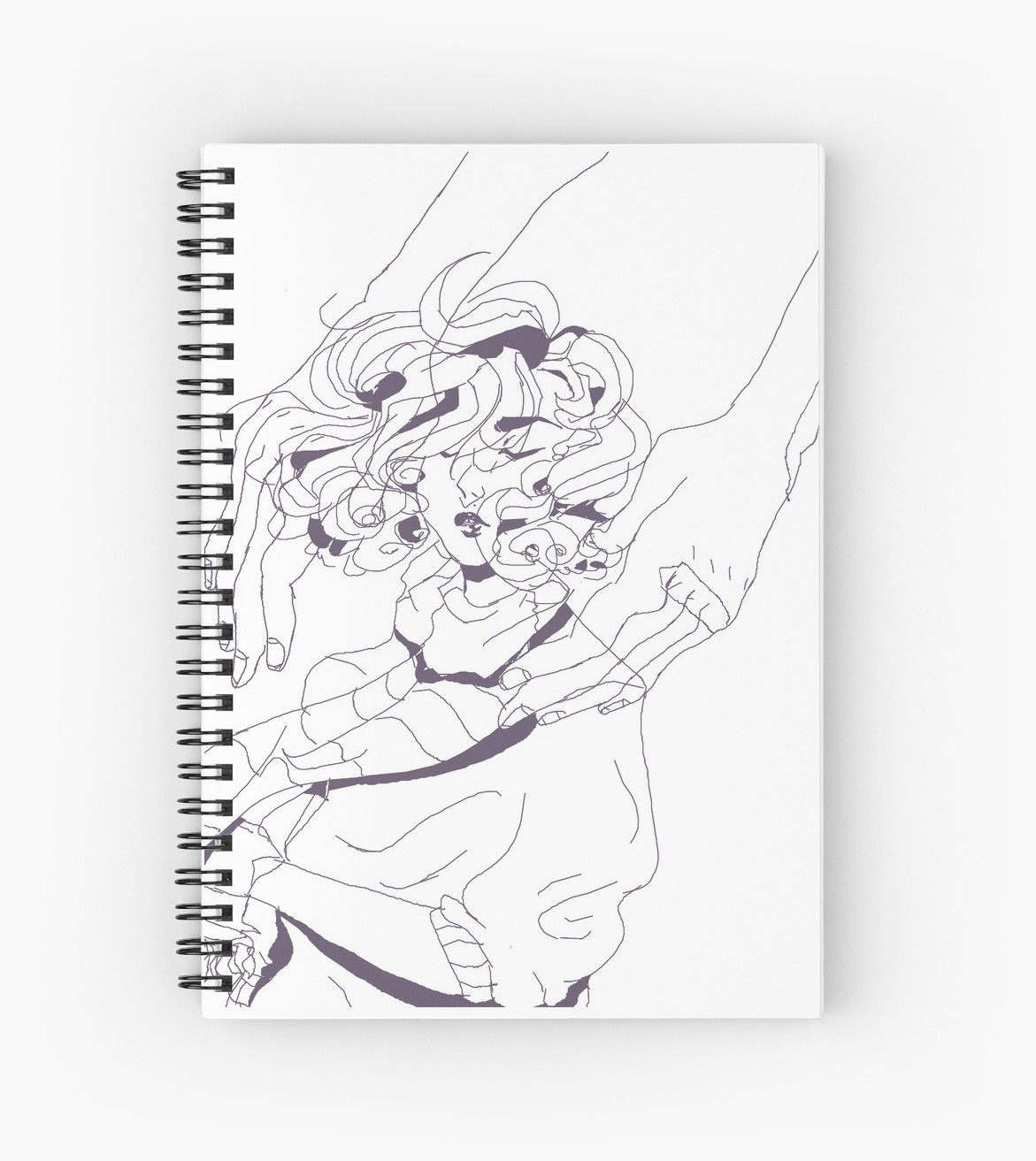 1171x1313 Whisper From A Ghost Outline Spiral Notebooks - Ghost Outline Drawing
