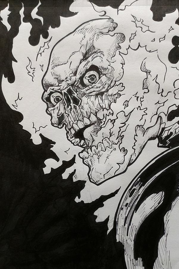 601x900 Ghost Rider Drawing - Ghost Rider Drawing