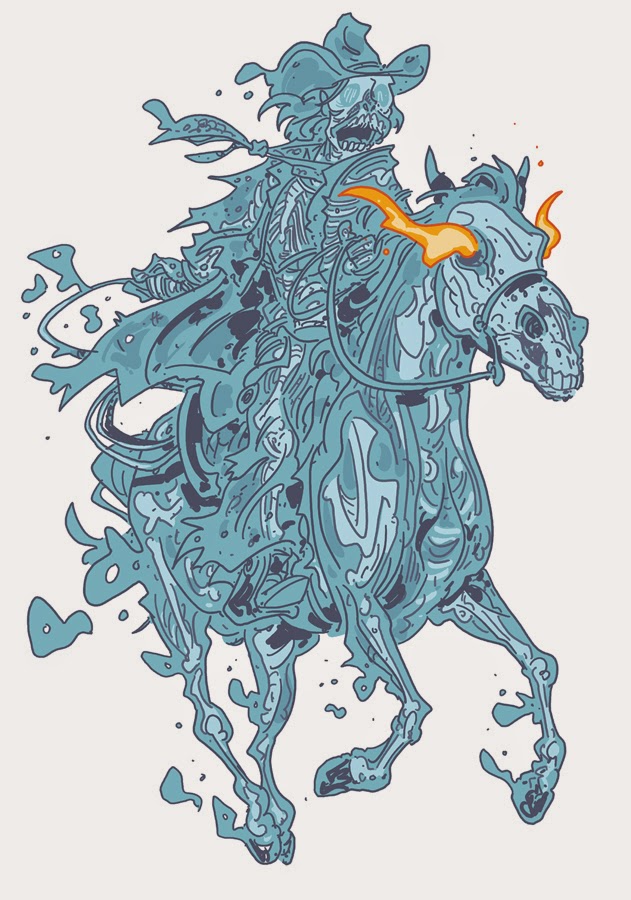 631x900 chris schweizer's the crogan adventures october monster drawing - Ghost Rider Drawing