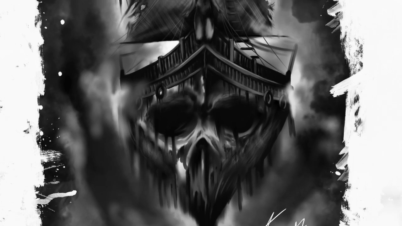 1280x720 Ghost Ship Tattoo Speed Drawing - Ghost Ship Drawing