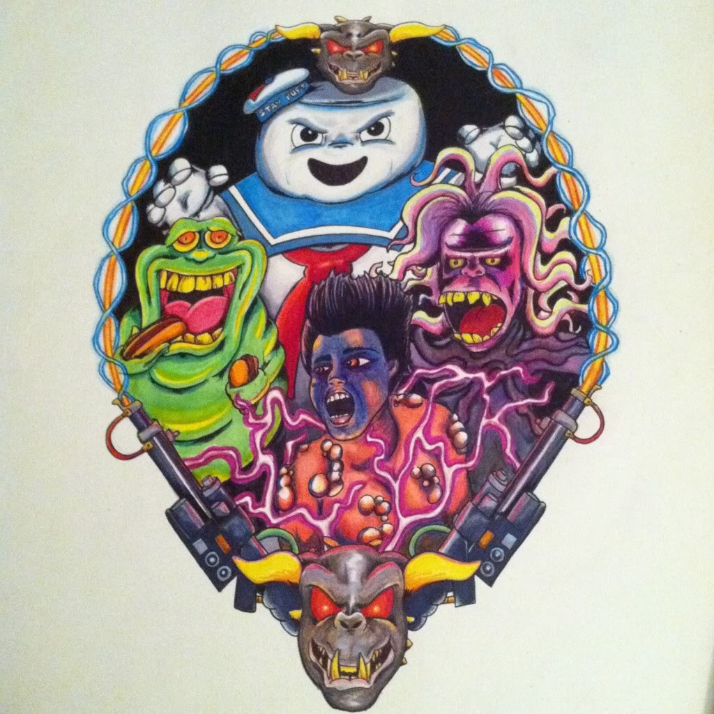 1024x1024 Ghostbusters Villains Drawing It's Looking - Ghostbusters Drawing