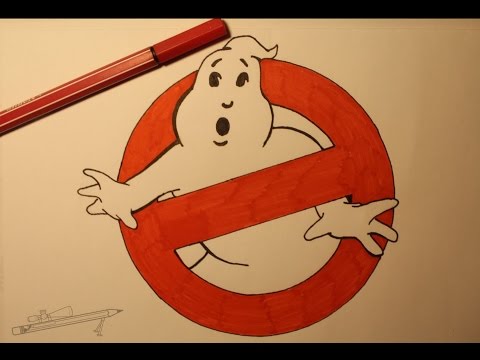 480x360 How To Draw Ghostbusters Logo Step - Ghostbusters Drawing