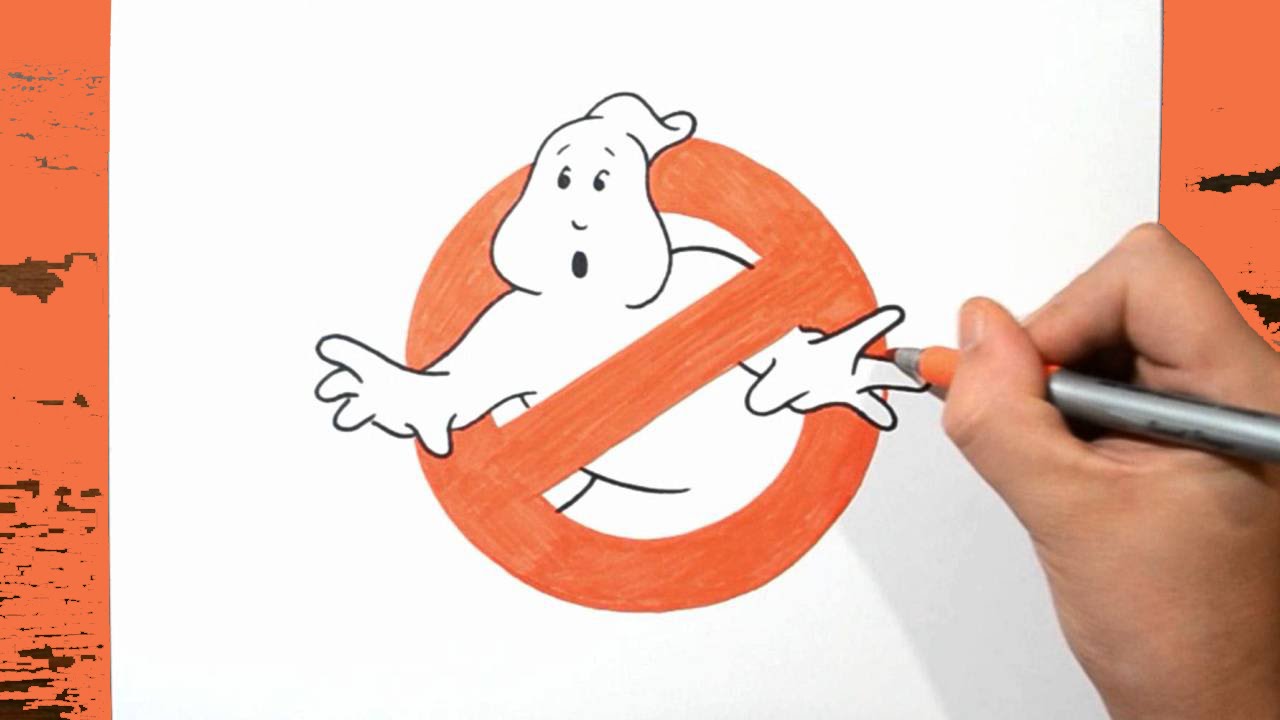 1280x720 learn how to draw ghostbusters logo - Ghostbusters Logo Drawing