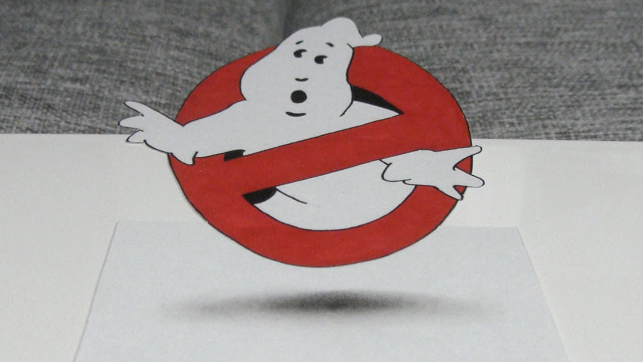 1280x720 speed drawing ghostbusters logo artwork - Ghostbusters Logo Drawing